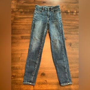 American Eagle Jeans Super Hi-Rise Jeggings Skinny Women’s 00 Short